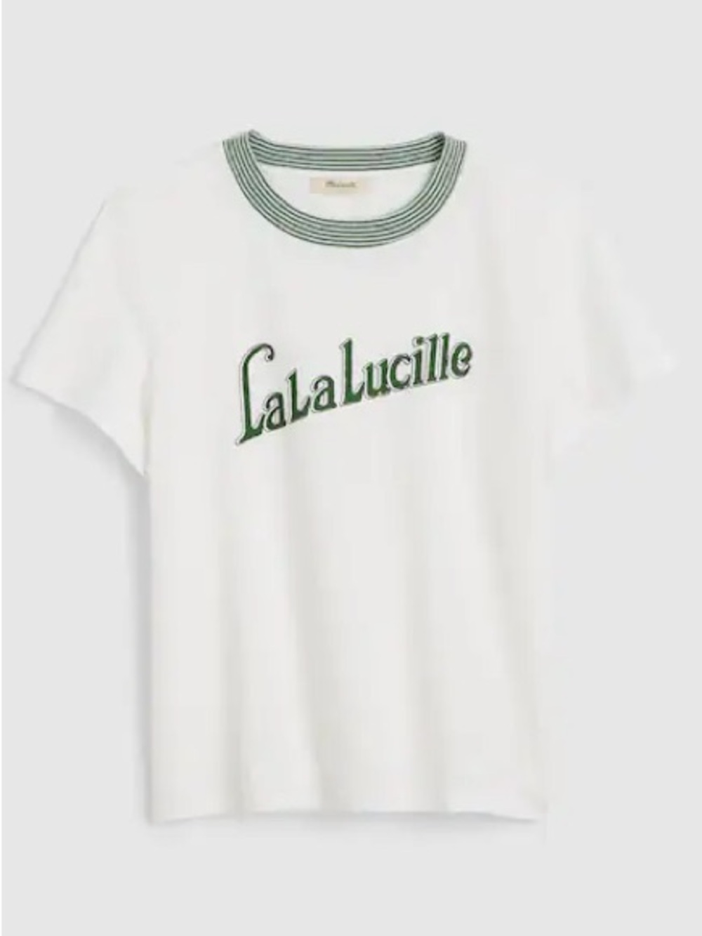 Madewell The Relaxed Tee in Vintage Jersey La La Lucille Sz. XXS